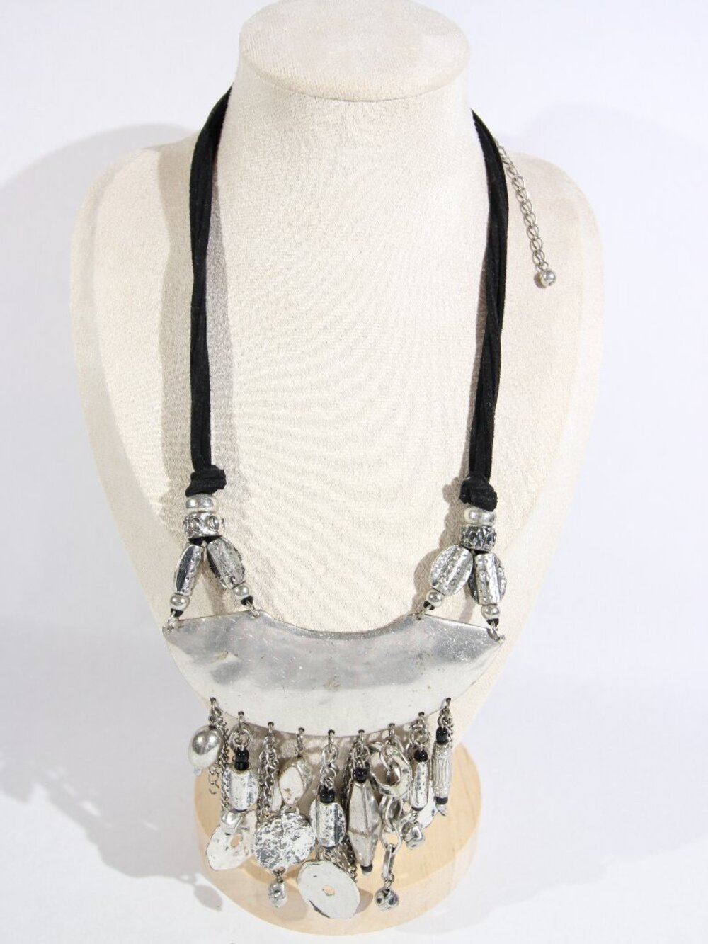 Chico's Silver-Tone Bib Necklace